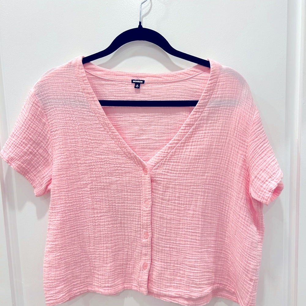 Monrow gauze top
